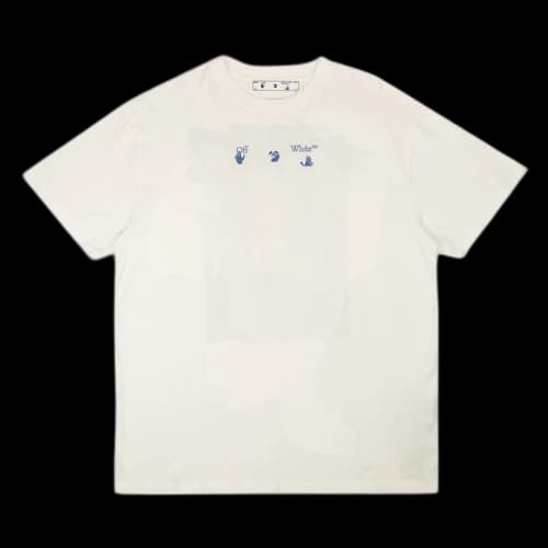 Off-White Liquid Mirko Over Tee 'White/Blue'