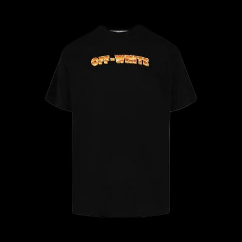 Off-White Arrows Print Crewneck Tee 'Black/Orange'