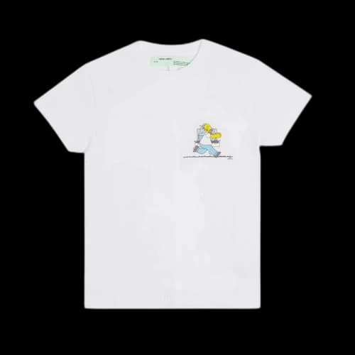 OFF-WHITE Homer And Bart T-Shirt White