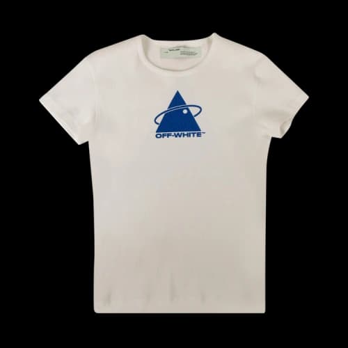 Off-White Ribbed Triangle Logo T-Shirt 'White'