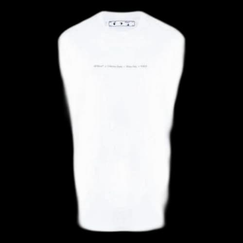 Off-White Logo Alphabet Printing Short Sleeve White