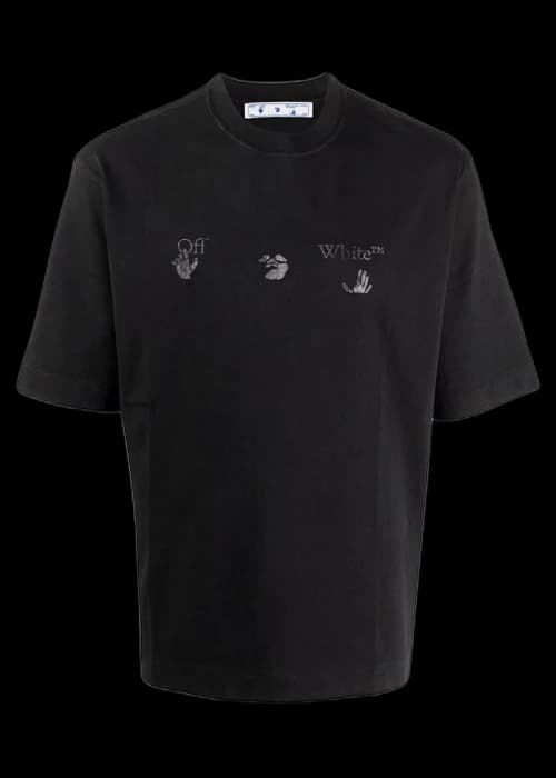 OFF-WHITE Oversized Drowning Logo Vintage T-Shirt Black
