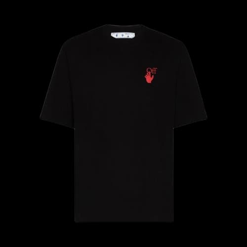 Off-White FW21 Logo Round Neck Short Sleeve Ordinary Version Black