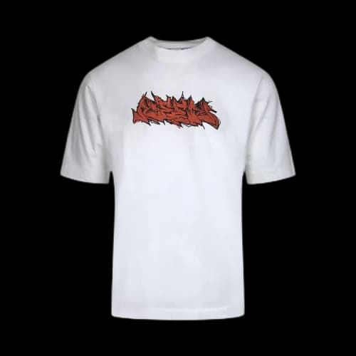 Off-White Neen Graffiti Skate Short-Sleeve Tee 'White/Orange'
