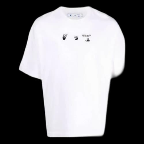Off-White FW21 Arrows Arrow Logo Printing Short Sleeve Ordinary Version White