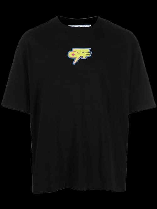 OFF-WHITE Logo-Print Oversized T-shirt Black/Multi