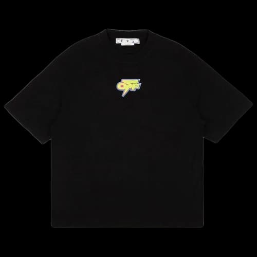 OFF-WHITE Degrade Thunder Logo Oversized Fit T-Shirt Black