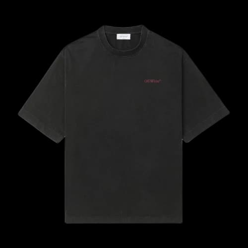 Off-White Pink Bacchus Skate Tee 'Black/Fuchsia'