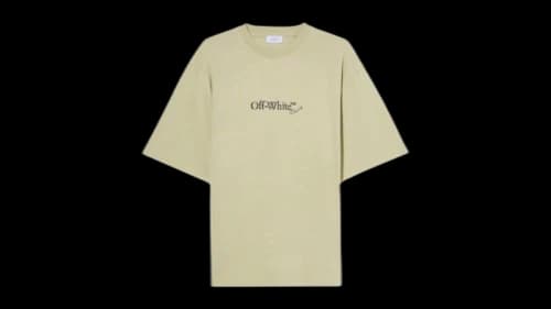 OFF-WHITE Scribble Arrow Skate Logo T-shirt Alfaalfa/Black