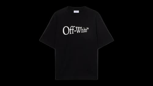 OFF-WHITE Run Arrow Skate Logo T-shirt Black/White