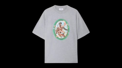 OFF-WHITE Fresco Oval Skate S/S Tee Grey