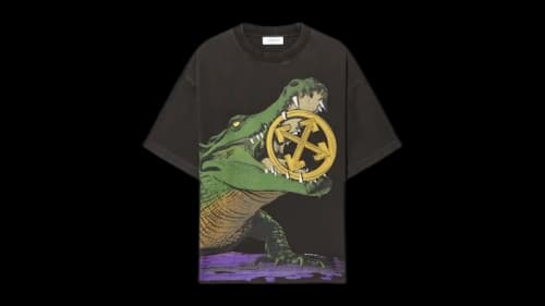 OFF-WHITE Big Croco Skate S/S Tee Black