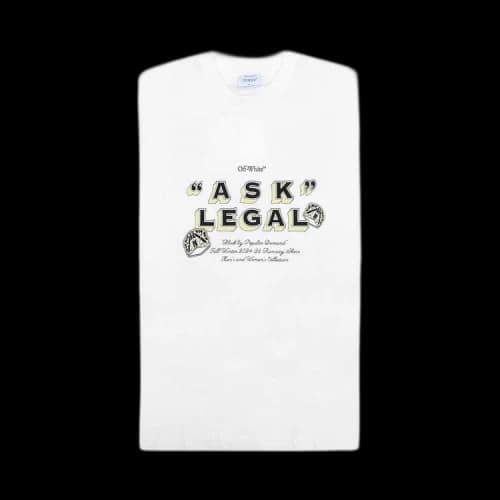 Off-White Arrow Ask Legal Skate Tee 'White/Black'