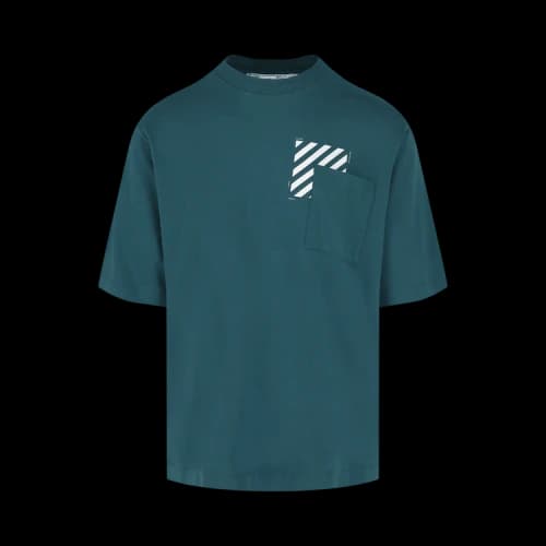Off-White Diag Square Pocket Skate Short-Sleeve Tee 'Green'