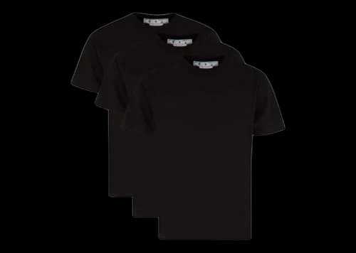 OFF-WHITE Hand Logo Slim Fit Tees (Tripack) Black