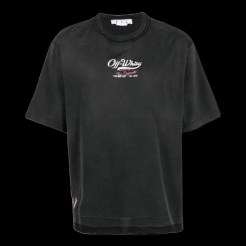Off-White Wave Off Raw Over T-Shirt 'Black'