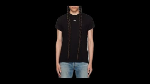 OFF-WHITE Women's Noise Arrow Shaped T-Shirt Black