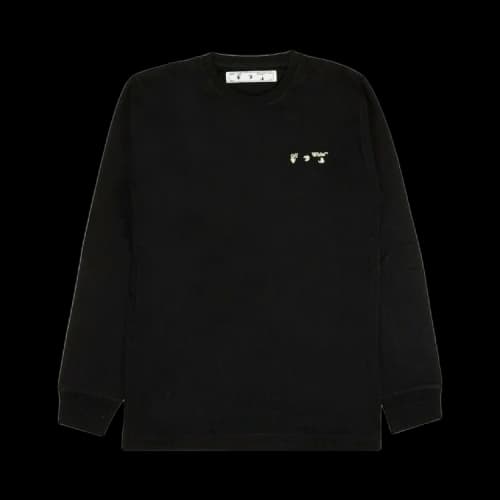 Off-White FW20 Printing Long Sleeve Men Black