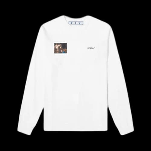 Off-White Caravaggio Angel Long-Sleeve Tee 'White/Black'