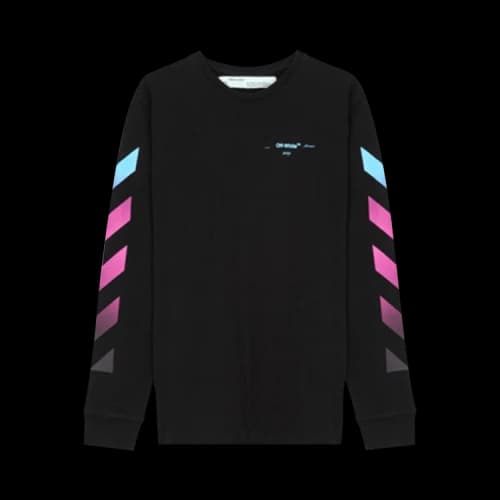 Off-White Gradient Stripe Sweatshirt 'Black'