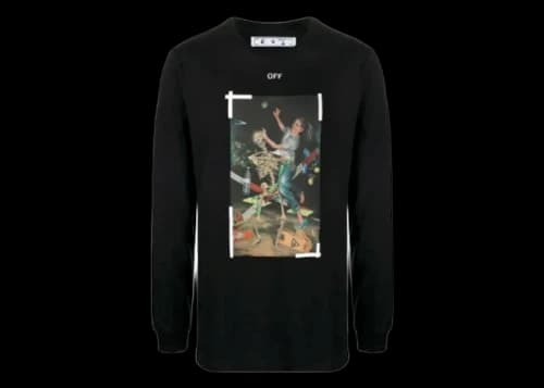 OFF-WHITE Pascal Painting L/S T-Shirt Black