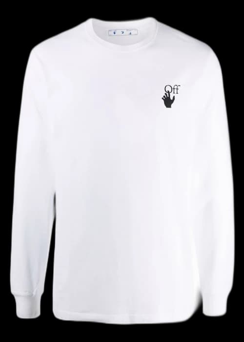 OFF-WHITE Degrade Arrows Long Sleeve T-Shirt White