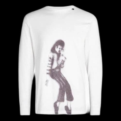 Off-White MJ Printing Long Sleeves Loose White