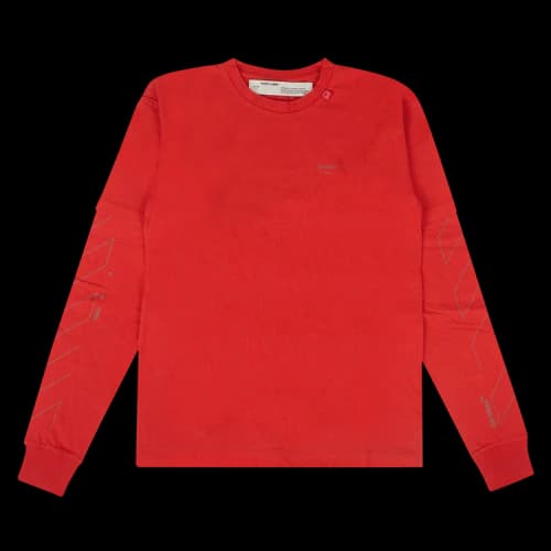Off-White Logo Layered T-Shirt 'Red'