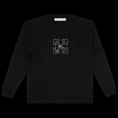 Off-White logo Cargo Long Sleeves Black