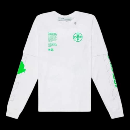 Off-White Double Sleeves White Double Layer Sleeve Long Sleeves
