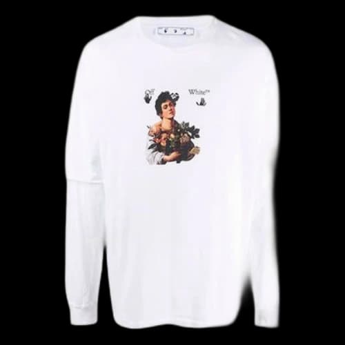 Off-White SS21 Caravaggio Boy Long Sleeves White