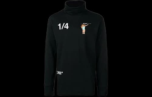 Off-White High Collar Pullover Black