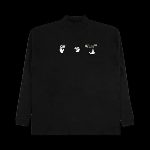 Off-White Crew Neck Street Style Long Sleeves Oversized