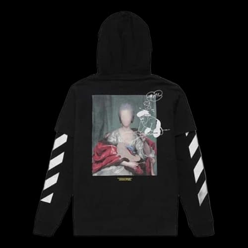 Off-White C/O Virgil Abloh Men'S Black Diag Mariana Hooded Tee