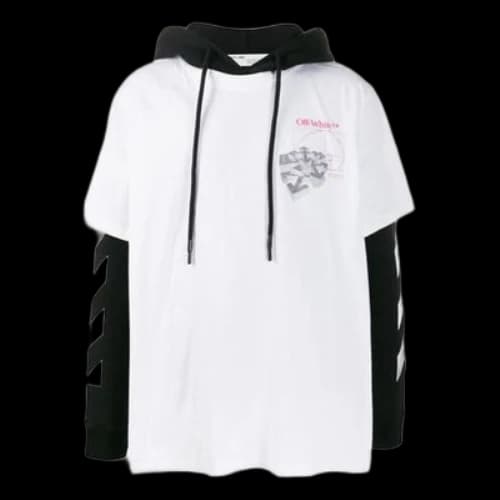Off-White Arm Printing Loose Fit White