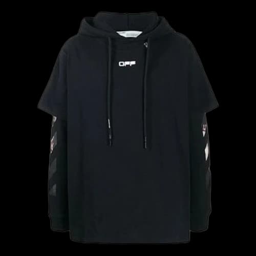 Off-White SS20 Back Caravaggio Arrows Print Double-Layer