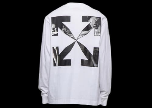 OFF-WHITE Caravaggio Arrow Skate L/S Tee White