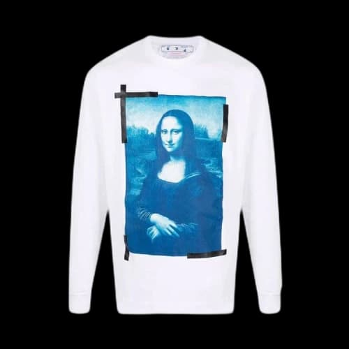 Off-White Monalisa Skate Long-Sleeve Tee 'White/Blue'