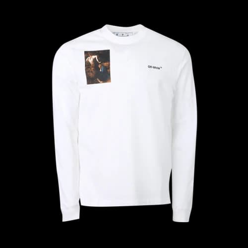 Off-White Caravaggio Lute Skate Long-Sleeve Tee 'White/Black'