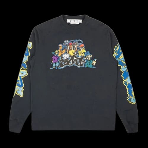 Off-White Graffiti Skate T-shirt 'Blue'