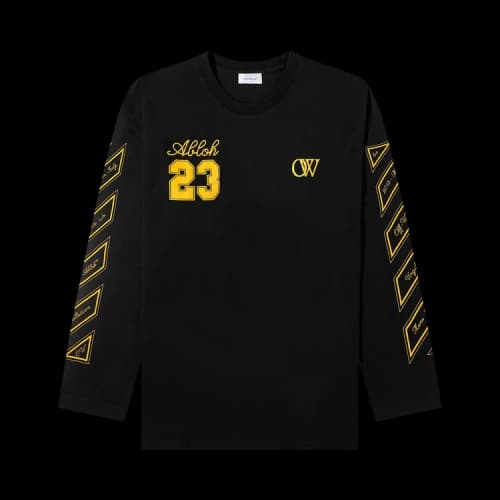 Off-White OW 23 Wide Long-Sleeve Tee 'Black'