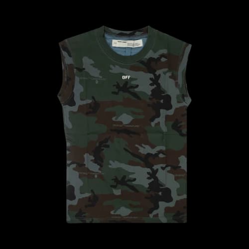Off-White Camouflage Print Tank Top 'Khaki'