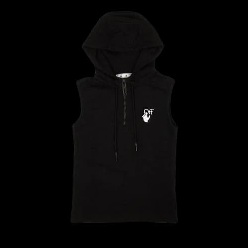 Off-White Marker Tank Hoodie 'Black'