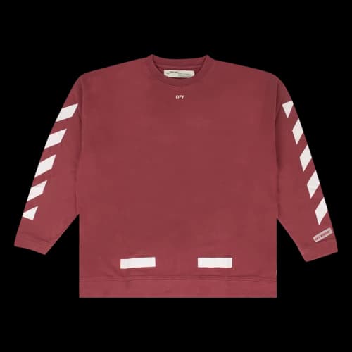Off-White Diags Arrows Sweatshirt 'Red'