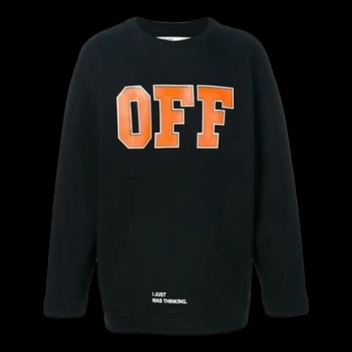 Off-White Mens Cotton Casual Long Sleeve Sweater