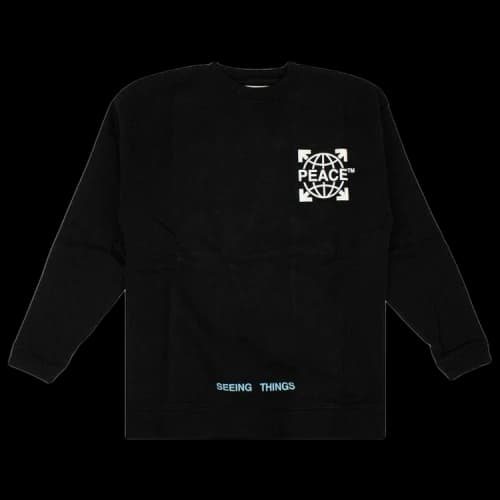 Off-White Peace Crewneck Sweatshirt 'Black'