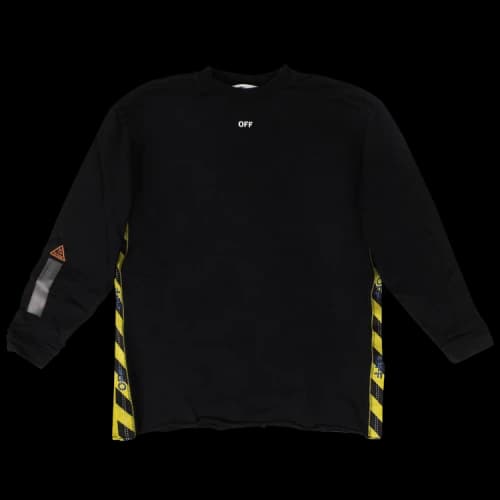 Off-White Tape Oversized Sweatshirt 'Black'