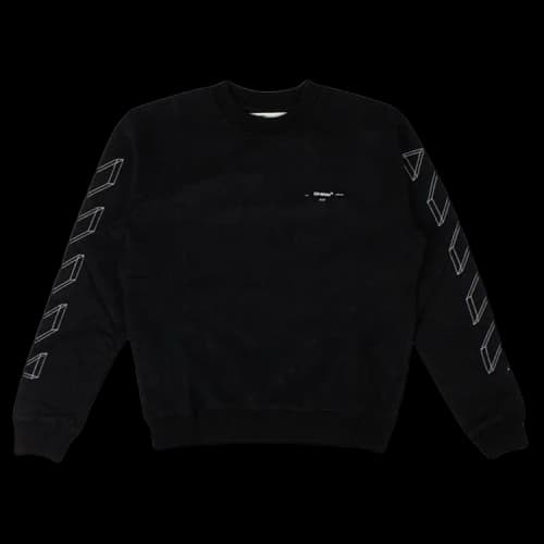 Off-White 3D Line Crewneck Sweatshirt 'Black'