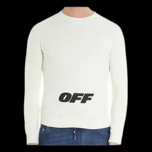 Off-White Minimalistic Slim Fit Long Sleeves White