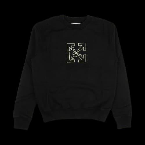Off-White Chainsaw Worker Crewneck 'Black'